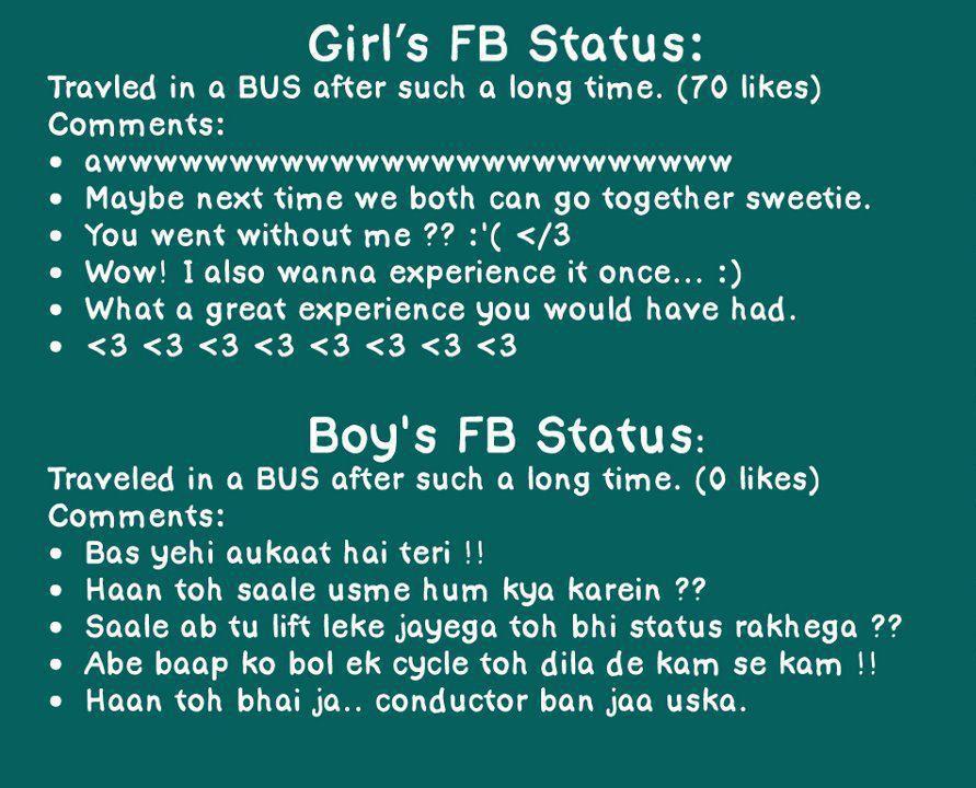 Funny Statuses About Girls