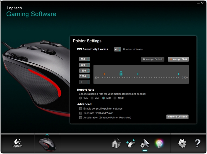 Gaming Mouse Logitech G300