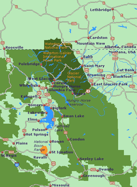 Glacier National Park Bc Map
