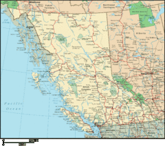 Glacier National Park Bc Map