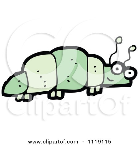 Green Caterpillar Cartoon