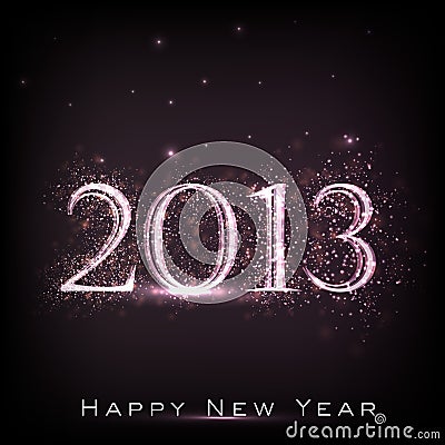 Happy New Year Greeting Cards 2013 Vector