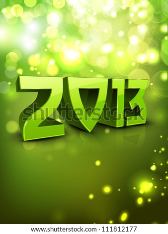 Happy New Year Greeting Cards 2013 Vector