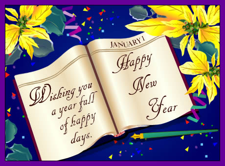 Happy New Year Greetings Cards 2012