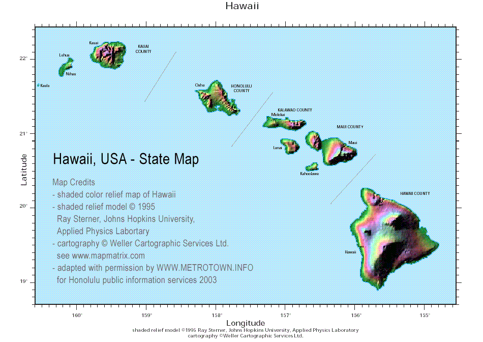 Hawaii Honolulu Map