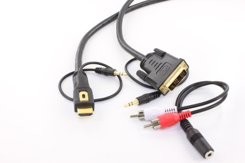Hdmi To Dvi Cable With Audio 3.5 Mm