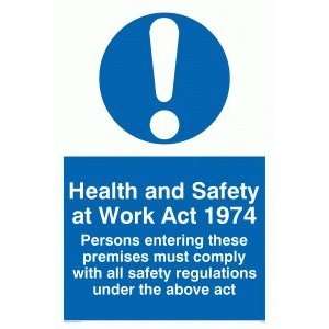 Health And Safety At Work Act Poster