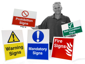 Health And Safety Signs Red