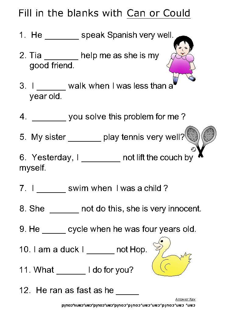 Helping Verbs Worksheets For Kids