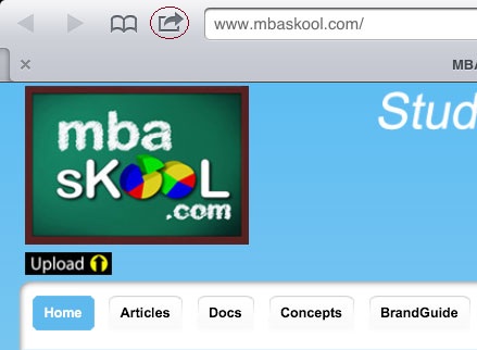 Homepage Icon In Safari