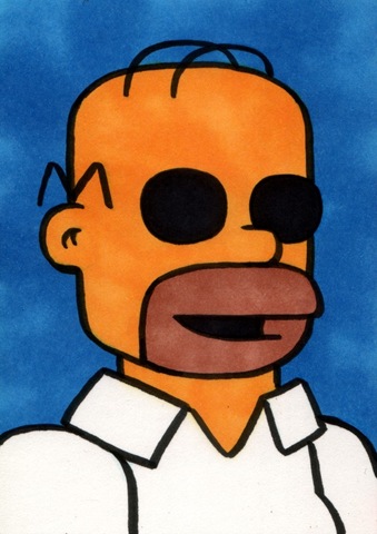 Homer Simpson Face Paint
