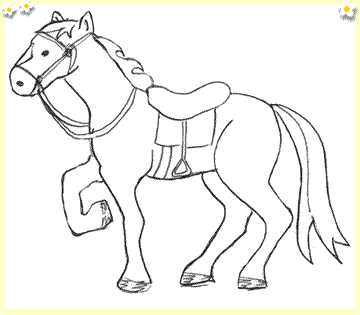 How To Draw A Cartoon Horse Head Step By Step