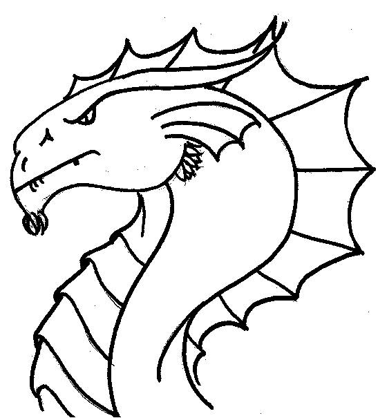 How To Draw A Dragon Head For Kids