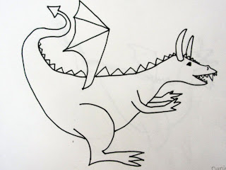 How To Draw A Dragon Step By Step On Paper