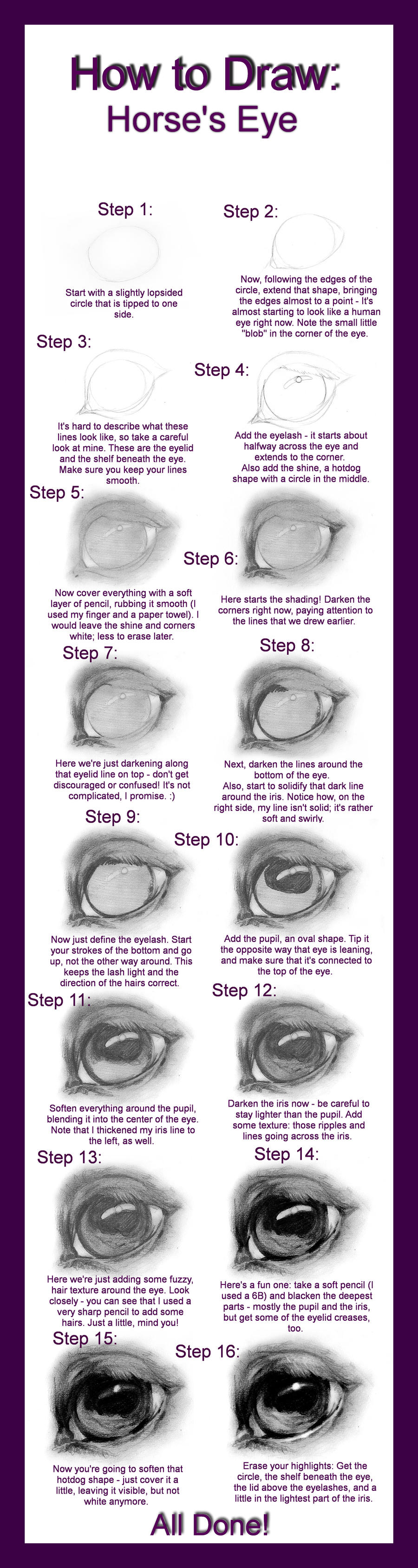 How To Draw A Horse Head Youtube