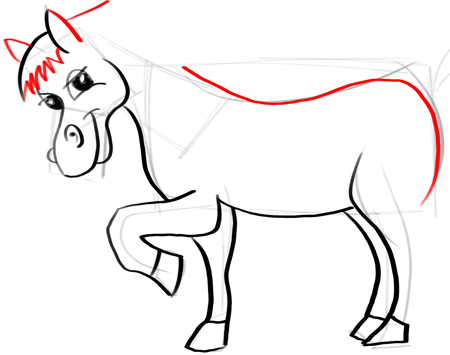 How To Draw A Horse Step By Step For Kids
