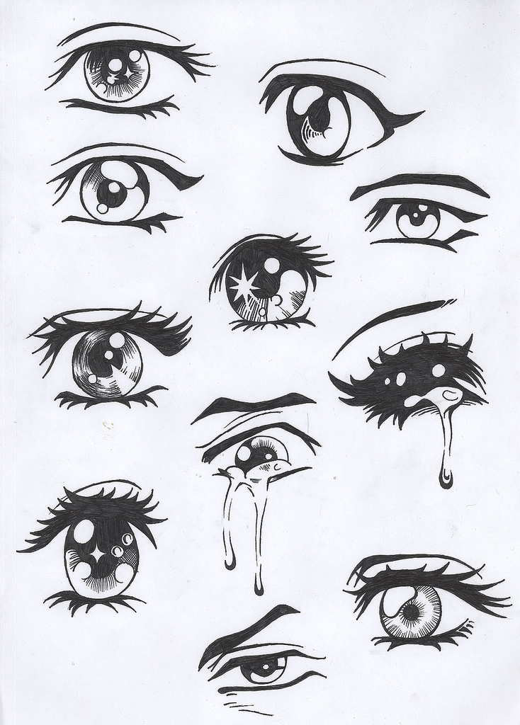 How To Draw Anime Eyes Female Step By Step