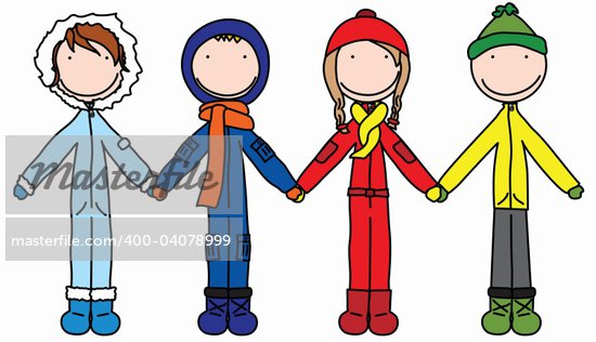 How To Draw People Holding Hands For Kids