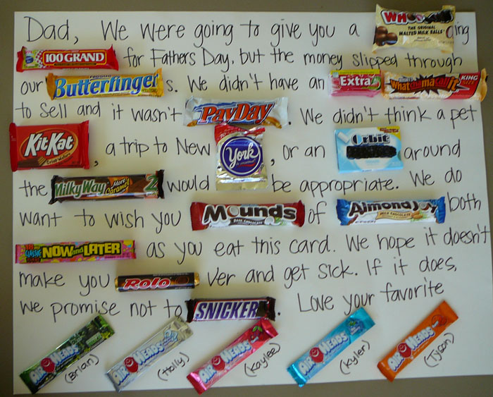 How To Make A Candy Bar Sign