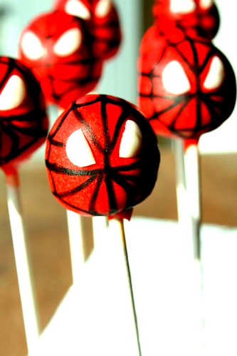 How To Make Spiderman Cake Pops