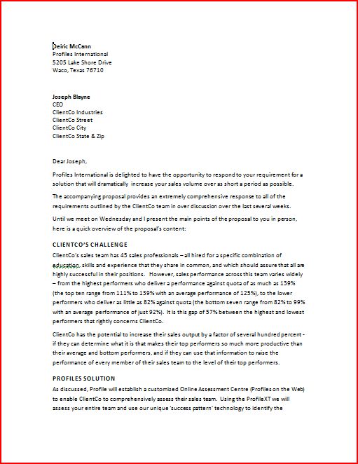How To Write A Business Letter Template
