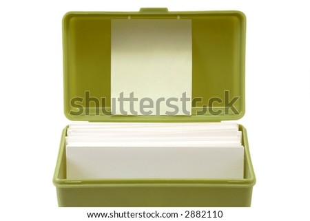 Index Card File Drawers