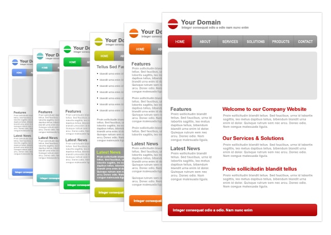 Index Page Design Templates