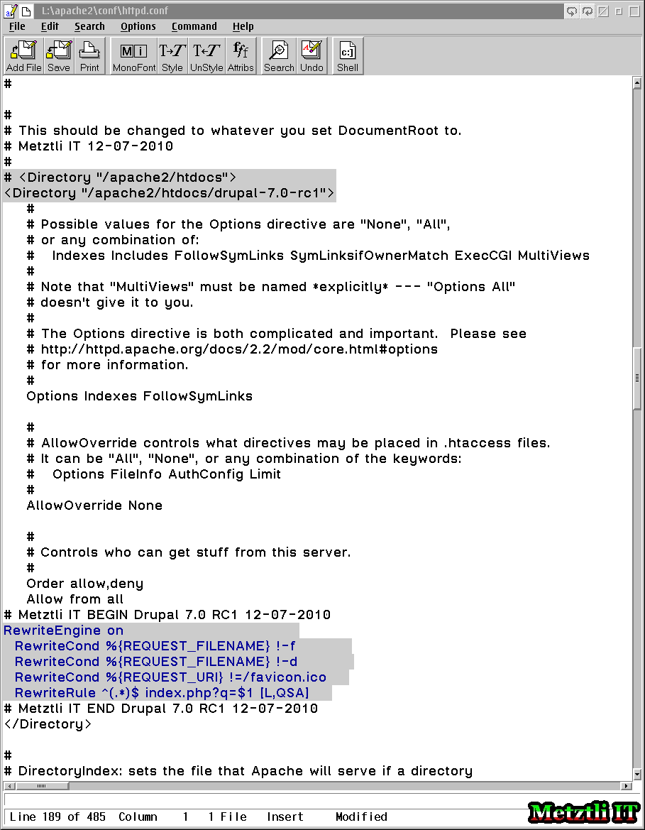 Index.php Not Loading Apache