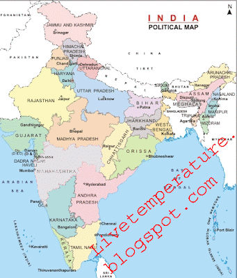 India Map With States And Cities Names