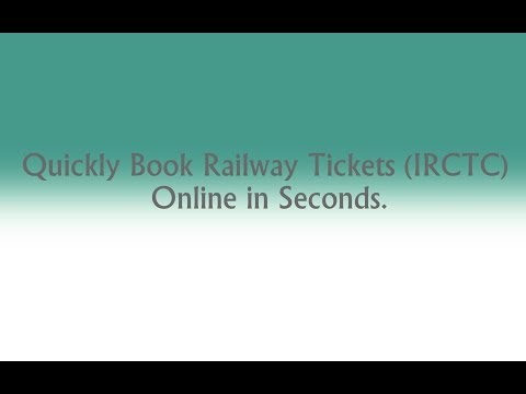 Indian Railways Reservation Online Tickets