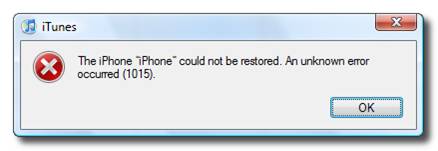 Iphone 1015 Error Fix