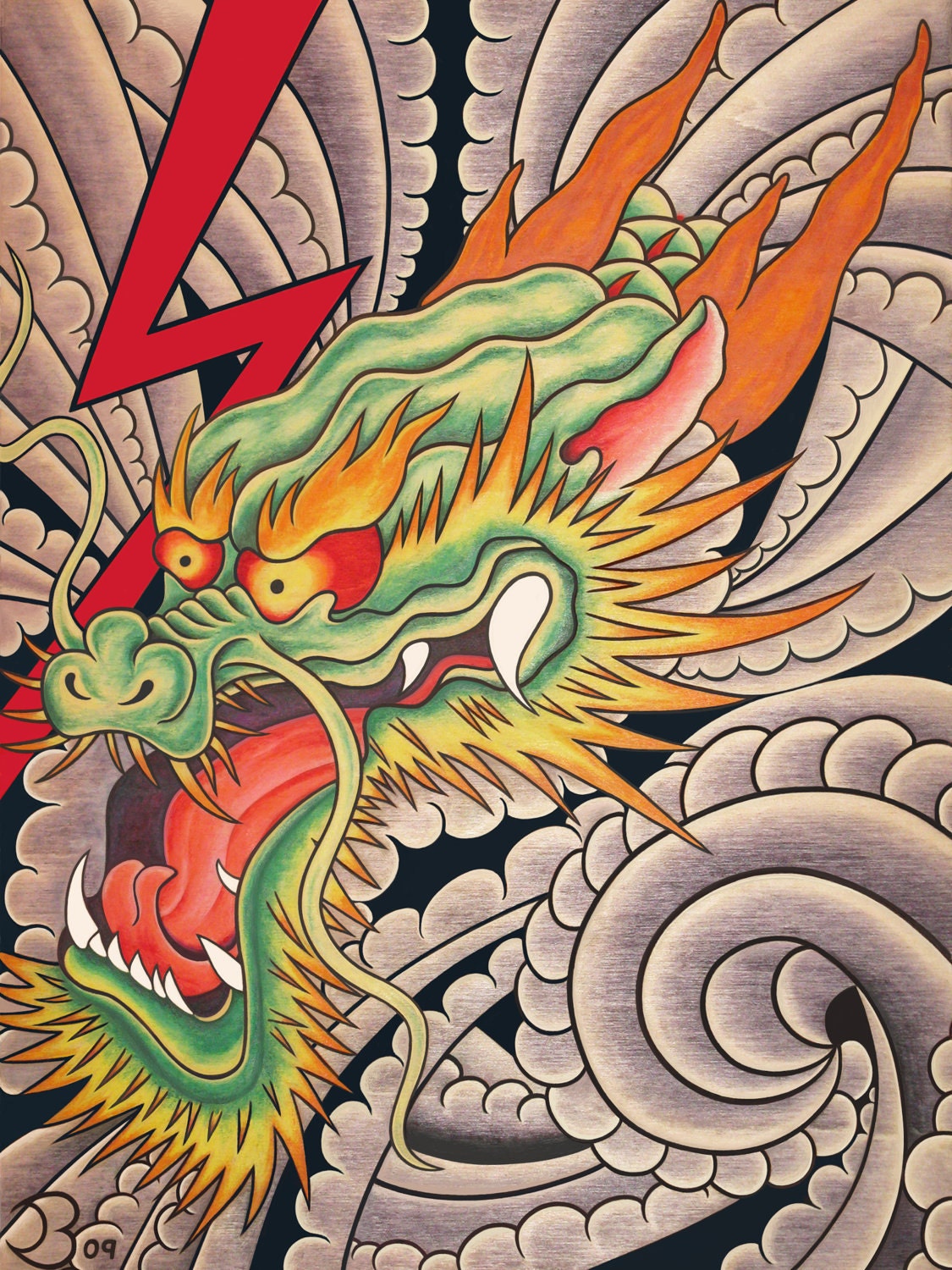 Japanese Dragon Tattoo Art