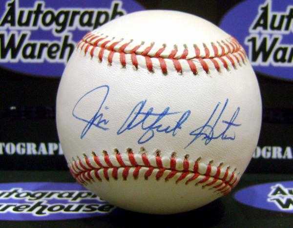 Jim Catfish Hunter Autographed Baseball