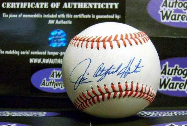 Jim Catfish Hunter Autographed Baseball