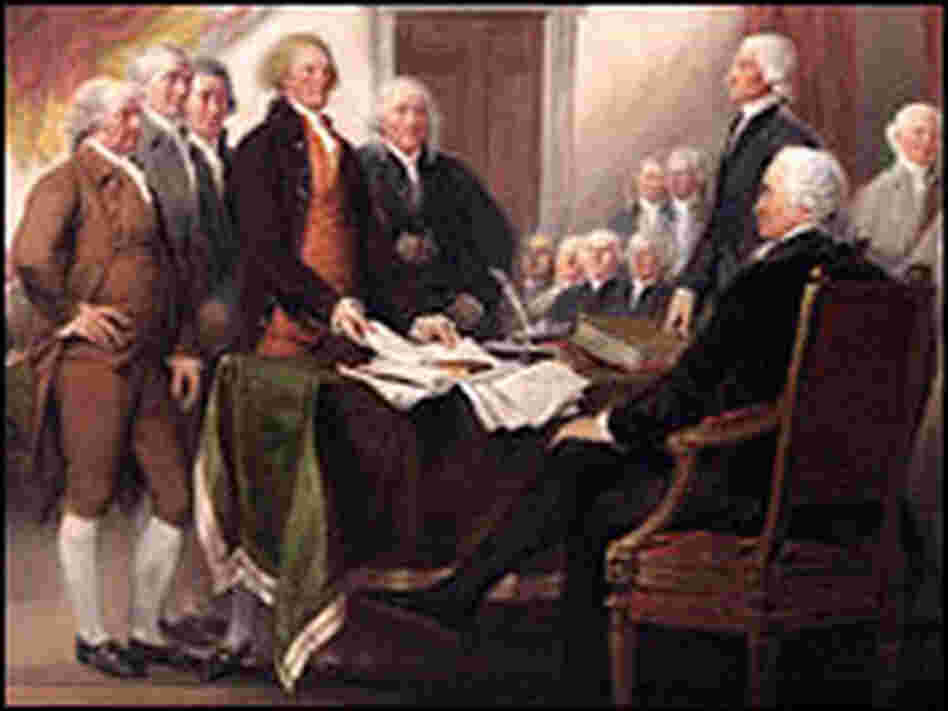 John Adams Signing The Declaration Of Independence