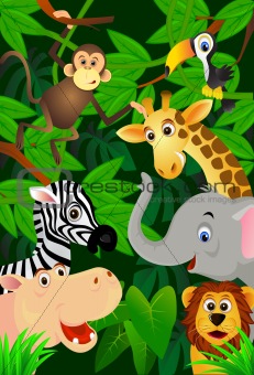 Jungle Animals Cartoon Images