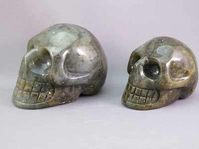 Labradorite Crystal Skulls