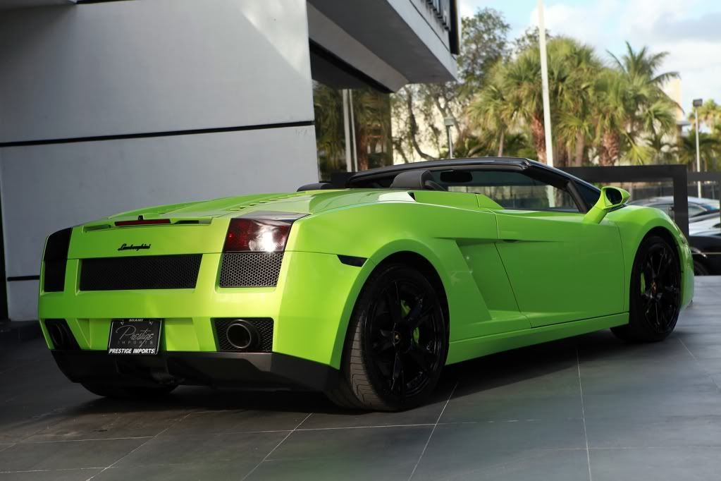 Lamborghini Gallardo Spyder Green