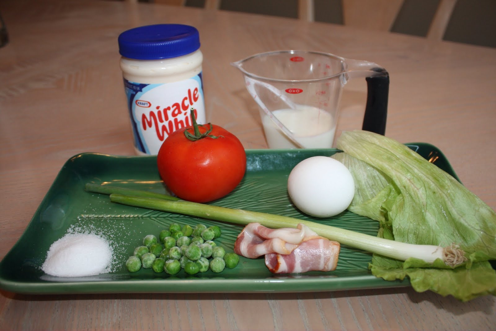 Layered Lettuce Salad Peas Bacon