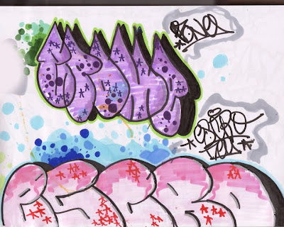 Letter A Graffiti Style