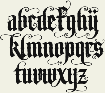 Lettering Styles Old English