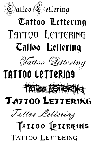 Lettering Tattoos