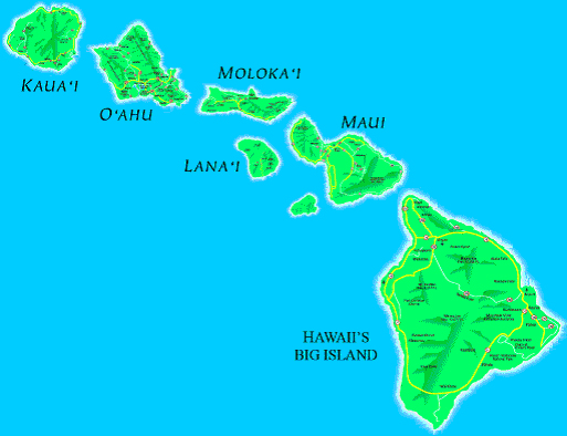 Locations Of Volcanoes In Hawaii