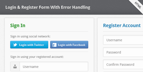 Login Form In Html With Validation
