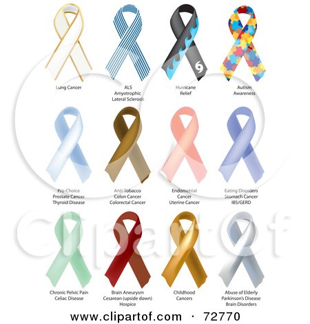 Lung Cancer Ribbon Tattoo Designs