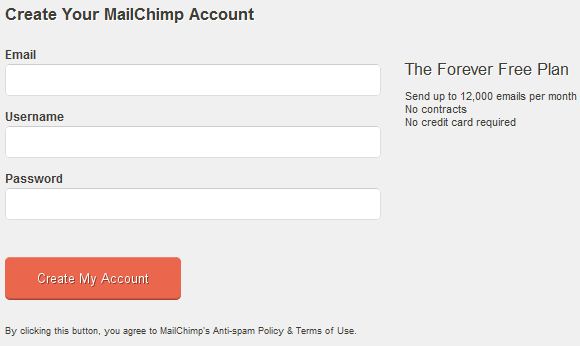 Mailchimp Signup Form Html