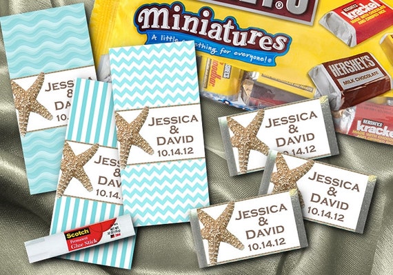 Make Your Own Wedding Candy Bar Wrappers