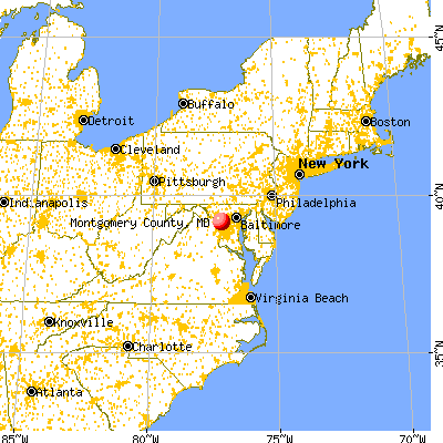 Map Of Montgomery County Md