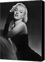 Marilyn Monroe Black And White Canvas
