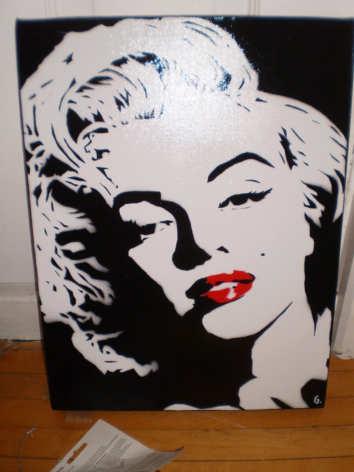 Marilyn Monroe Black And White Painting